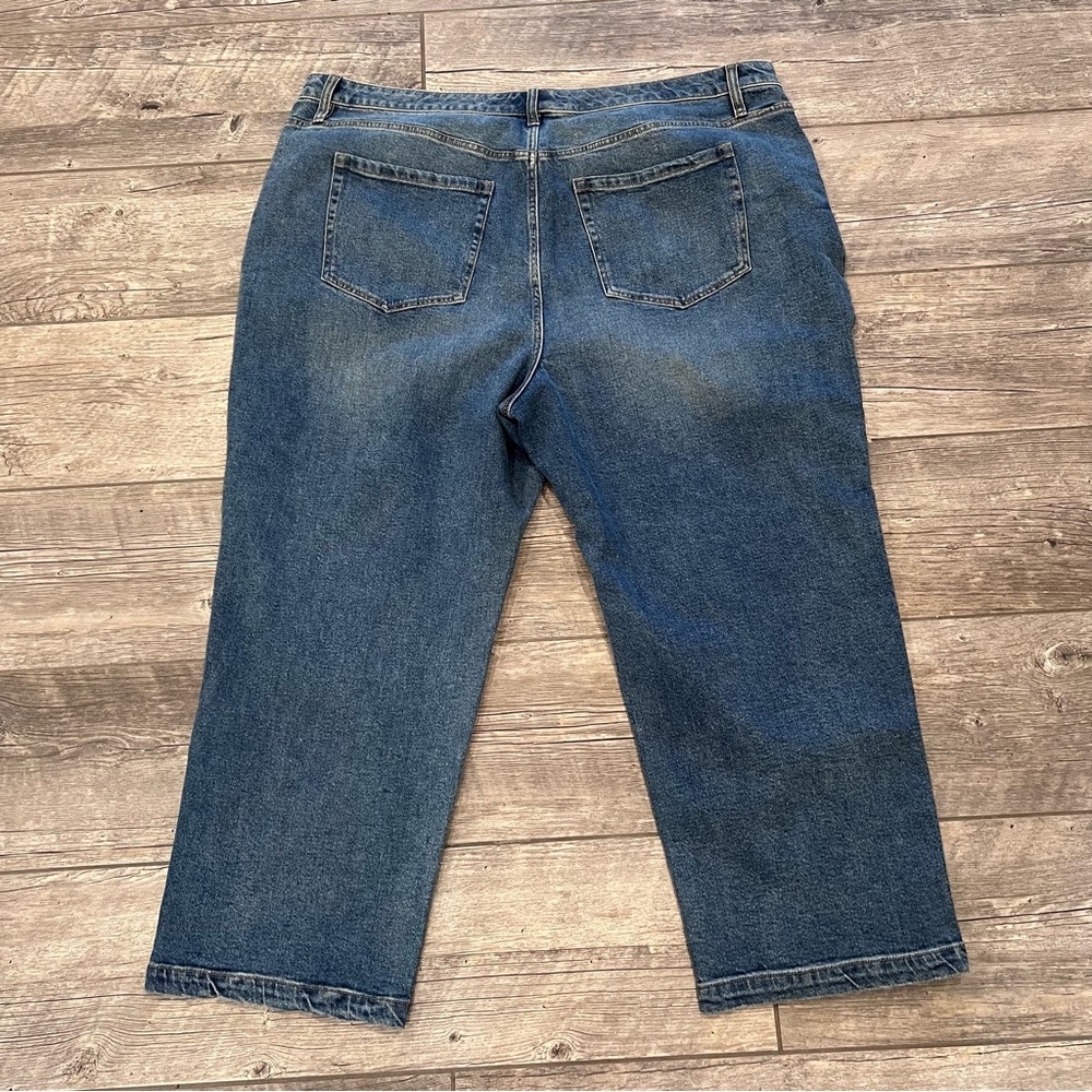Lane Bryant Women's NWOT Mid-Rise Straight Ankle Jeans Size 24-FLAW NOTED - Picture 16 of 16